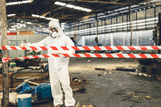 Professional Infectious Disease Decontamination technician working in Pine Beach, NJ